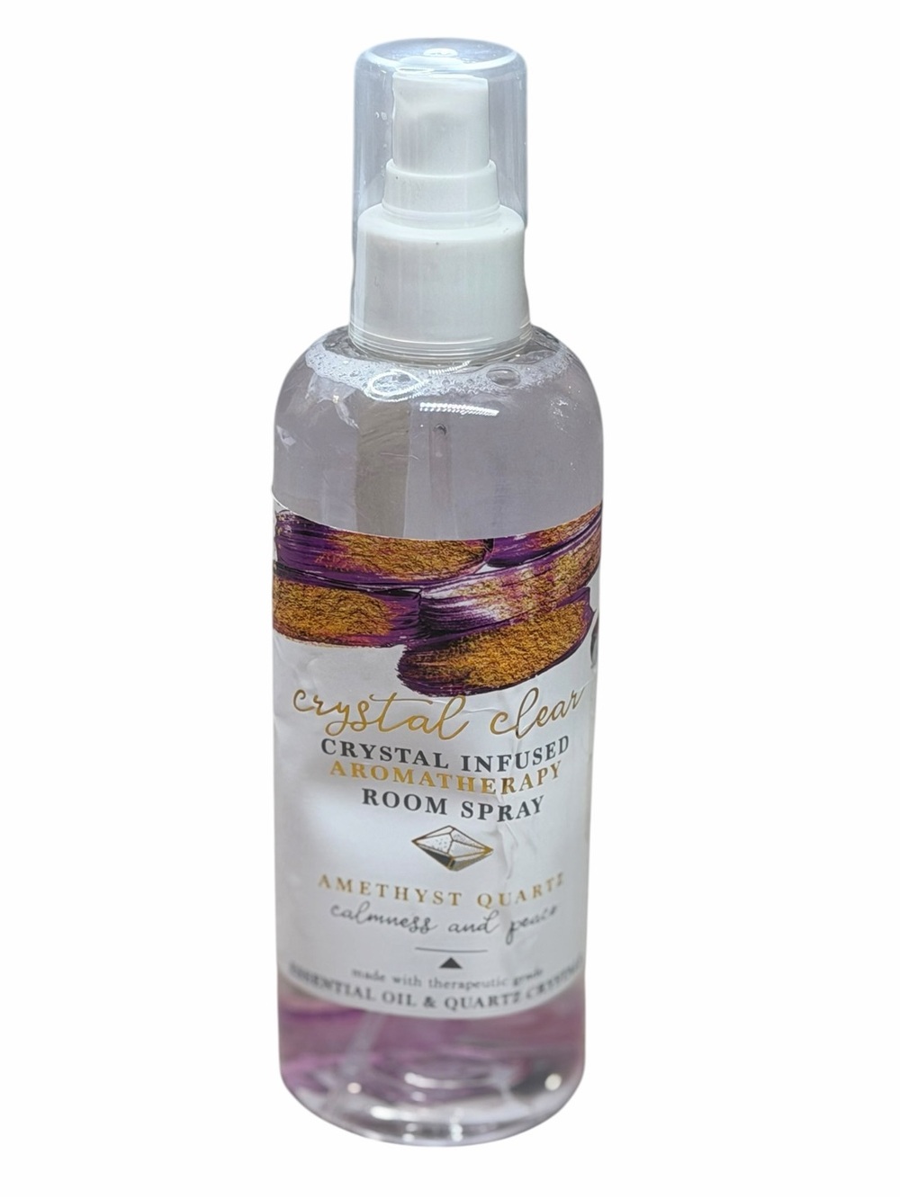 NWT Goldessence Crystal Clear Amethyst Crystal Infused Aromatherapy Room Spray